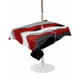 thumbnail image 1 of Outdoor Table Cloth with Umbrella Hole and Zipper, Red Black Ombre Waterproof Rectangle Tablecloth 54"x80", Modern Geometric Moire Abstract Art Washable Table Cover for Outside Party Patio Picnic, 1 of 8