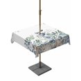 thumbnail image 1 of Outdoor Table Cloth with Umbrella Hole and Zipper, Spring Eucalyptus Coastal Waterproof Square Tablecloth 54"x54", Summer Blue Starfish Shell Washable Table Cover for Outside Party Patio Picnic, 1 of 8
