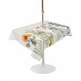 thumbnail image 1 of Outdoor Table Cloth with Umbrella Hole and Zipper, Spring Floral Waterproof Rectangle Tablecloth 54"x80", Eucalyptus Leaf Summer Botanical Washable Table Cover for Outside Party Patio Picnic, 1 of 8