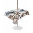 thumbnail image 1 of Outdoor Table Cloth with Umbrella Hole and Zipper,Spring Floral Waterproof Rectangle Tablecloth 60"x102",Teal Tulip Farmhouse Retro Botanical Herb Washable Table Cover for Outside Party Patio Picnic, 1 of 6