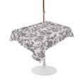 thumbnail image 1 of Outdoor Table Cloth with Umbrella Hole and Zipper, Spring Flowers Waterproof Rectangle Tablecloth 54"x80", Farmhouse Purple Pastoral Floral Leaf Washable Table Cover for Outside Party Patio Picnic, 1 of 8