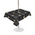 thumbnail image 1 of Outdoor Table Cloth with Umbrella Hole and Zipper, Sunflower, Waterproof Rectangle Tablecloth 54"x80", Gradual Geometric Abstract Modern Black Washable Table Cover for Outside Party Patio Picnic, 1 of 8