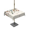 thumbnail image 1 of Outdoor Table Cloth with Umbrella Hole and Zipper, Teal Brown Botanical Waterproof Square Tablecloth 54"x54", Pastoral Fall Weeping Maple Leaf Washable Table Cover for Outside Party Patio Picnic, 1 of 8