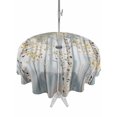 thumbnail image 1 of Outdoor Table Cloth with Umbrella Hole and Zipper, Yellow Grey Forest Waterproof Round Tablecloth 54 Inch, Grey Modern Art Oil Painting Washable Table Cover for Outside Party Patio Picnic, 1 of 8