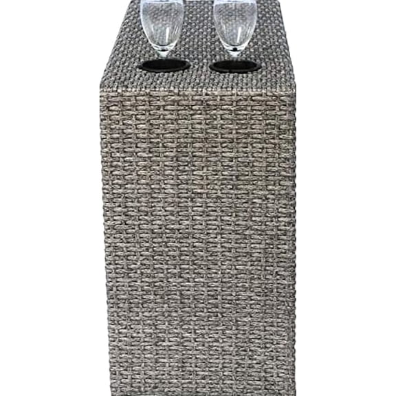 Outdoor Table With Grey Mix - Cup Holder, Stain Build Furniture Rust Proof