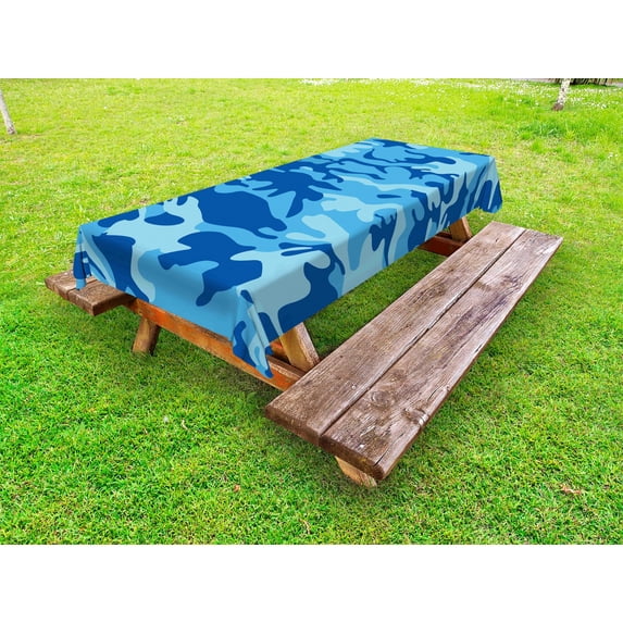 Outdoor Tablecloth Decorative Washable Picnic Table Cloth 3 Sizes by Ambesonne