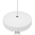 thumbnail image 1 of Outdoor Tablecloth Pure White Round Patio Tablecloths 60 Inch, Waterproof Outside Table Cloths with Umbrella Hole and Zipper, Solid Color Summer Table Cover for Outdoor Tables Garden, 1 of 6