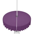thumbnail image 1 of Outdoor Tablecloth Purple Round Patio Tablecloths 60 Inch, Waterproof Outside Table Cloths with Umbrella Hole and Zipper, Solid Purple Color Summer Table Cover for Outdoor Tables, Picnic,, 1 of 6