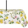thumbnail image 1 of Outdoor Tablecloth with Umbrella Hole 60x84inch,Floral Lemon Outdoor Zipper Tablecloth, Waterproof Wrinkle Resistant Washable Rectangular Tablecloth for Picnics, Party, Camping and BBQ, 1 of 6