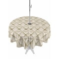 thumbnail image 1 of Outdoor Tablecloth with Umbrella Hole, Beige Geometric Spillproof Waterproof Outdoor Table Cover, Simplistic Chic Rustic Hexagon Pattern Patio Tablecloths for Party/Garden/Picnic, Round 54 inch, 1 of 9