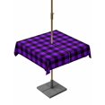 thumbnail image 1 of Outdoor Tablecloth with Umbrella Hole, Black Purple Plaid Spillproof Waterproof Outdoor Table Cover, Farmhouse Simple Buffalo Checked Patio Tablecloths for Party/Garden/Picnic, Square 60"x60", 1 of 9