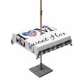 thumbnail image 1 of Outdoor Tablecloth with Umbrella Hole for Patio/Picnic/Party/Camping, 250th Anniversary Waterproof Table Cloth Square Cover Washable, Home Sweet Black Plaid 4th of July (54"x 54"), 1 of 9