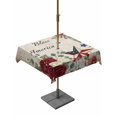 thumbnail image 1 of Outdoor Tablecloth with Umbrella Hole for Patio/Picnic/Party/Camping, 4th of July Waterproof Table Cloth Square Cover Washable, Independence Day American Star Floral Vintage (60"x 60"), 1 of 9