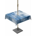 thumbnail image 1 of Outdoor Tablecloth with Umbrella Hole for Patio/Picnic/Party/Camping, Abstract Blue Waterproof Table Cloth Square Cover Washable, Modern Simple Painting Art (60"x 60"), 1 of 9