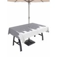 thumbnail image 1 of Outdoor Tablecloth with Umbrella Hole for Patio/Picnic/Party/Camping, Abstract Grey Waterproof Table Cloth Rectangle Table Cover Washable, Modern Minimalist Graffiti Artwork (54"x 80"), 1 of 8