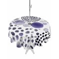 thumbnail image 1 of Outdoor Tablecloth with Umbrella Hole for Patio/Picnic/Party/Camping, Abstract Purple Ink Dots Waterproof Table Cloth Round Cover Washable, Boho Minimalist Middle Century Art (Dia 54"), 1 of 9