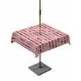 thumbnail image 1 of Outdoor Tablecloth with Umbrella Hole for Patio/Picnic/Party/Camping, Abstract Tribal Arrows Waterproof Table Cloth Square Cover Washable, Boho Middle Century Dusty Rose Vertical (60"x 60"), 1 of 9