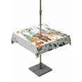 thumbnail image 1 of Outdoor Tablecloth with Umbrella Hole for Patio/Picnic/Party/Camping, Animals Eucalyptus Leaves Waterproof Table Cloth Square Cover Washable, Summer Botanical Elk Bear Watercolor (54"x 54"), 1 of 8