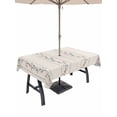 thumbnail image 1 of Outdoor Tablecloth with Umbrella Hole for Patio/Picnic/Party/Camping, Beige Flower Branch Waterproof Table Cloth Rectangle Table Cover Washable, Spring Summer Farmhouse Botanical (54"x 80"), 1 of 8