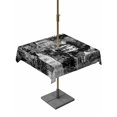 thumbnail image 1 of Outdoor Tablecloth with Umbrella Hole for Patio/Picnic/Party/Camping, Black Architecture Waterproof Table Cloth Square Cover Washable, Abstract City Eiffel Tower Modern (60"x 60"), 1 of 9