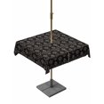 thumbnail image 1 of Outdoor Tablecloth with Umbrella Hole for Patio/Picnic/Party/Camping, Black Floral Abstract Waterproof Table Cloth Square Cover Washable, Vintage Ethnic Bohemian Flowers (60"x 60"), 1 of 8