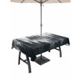 thumbnail image 1 of Outdoor Tablecloth with Umbrella Hole for Patio/Picnic/Party/Camping, Black Pine Forest Waterproof Table Cloth Rectangle Table Cover Washable, Misty Tree Clouds Nature (60"x 84"), 1 of 8