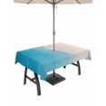 thumbnail image 1 of Outdoor Tablecloth with Umbrella Hole for Patio/Picnic/Party/Camping, Blue Beige Ombre Coastal Waterproof Table Cloth Rectangle Table Cover Washable, Summer Beach Seaside Vacation (60"x 120"), 1 of 8