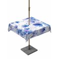 thumbnail image 1 of Outdoor Tablecloth with Umbrella Hole for Patio/Picnic/Party/Camping, Blue Flowers Waterproof Table Cloth Square Cover Washable, Spring Botanical Blossom Florals Plants (60"x 60"), 1 of 8