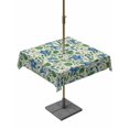 thumbnail image 1 of Outdoor Tablecloth with Umbrella Hole for Patio/Picnic/Party/Camping, Blue Green Botanical Waterproof Table Cloth Square Cover Washable, Spring Floral Summer Rustic (60"x 60"), 1 of 8