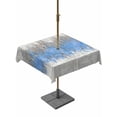 thumbnail image 1 of Outdoor Tablecloth with Umbrella Hole for Patio/Picnic/Party/Camping, Blue Grey Abstract Waterproof Table Cloth Square Cover Washable, Gradient Geometric Graffiti Modern Art (54"x 54"), 1 of 8