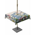 thumbnail image 1 of Outdoor Tablecloth with Umbrella Hole for Patio/Picnic/Party/Camping, Blue Spring Floral Waterproof Table Cloth Square Cover Washable, Pink Flowers Butterfly Rustic (60"x 60"), 1 of 8