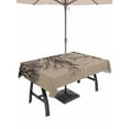 thumbnail image 1 of Outdoor Tablecloth with Umbrella Hole for Patio/Picnic/Party/Camping, Brown Black Branches Waterproof Table Cloth Rectangle Table Cover Washable, Botanical Dead Tree Birds (60"x 84"), 1 of 8