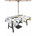thumbnail image 1 of Outdoor Tablecloth with Umbrella Hole for Patio/Picnic/Party/Camping, Cartoon Tractor Waterproof Table Cloth Rectangle Table Cover Washable, Cute Grey Digger Shovel Truck (60"x 84"), 1 of 8