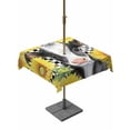 thumbnail image 1 of Outdoor Tablecloth with Umbrella Hole for Patio/Picnic/Party/Camping, Cow Sunflowers Waterproof Table Cloth Square Cover Washable, Farmhouse Country Animals Floral Black Plaid (54"x 54"), 1 of 8