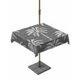 thumbnail image 1 of Outdoor Tablecloth with Umbrella Hole for Patio/Picnic/Party/Camping, Dark Grey Palm Tree Waterproof Table Cloth Square Cover Washable, Summer Botanical Tropical Tree (60"x 60"), 1 of 9
