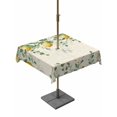 thumbnail image 1 of Outdoor Tablecloth with Umbrella Hole for Patio/Picnic/Party/Camping, Eucalyptus Leaves Lemon Waterproof Table Cloth Square Cover Washable, Summer Vintage Fruits Yellow Green (60"x 60"), 1 of 9
