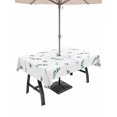 thumbnail image 1 of Outdoor Tablecloth with Umbrella Hole for Patio/Picnic/Party/Camping, Eucalyptus Leaves Waterproof Table Cloth Rectangle Table Cover Washable, Green Spring Botanical Summer Leaf (60"x 102"), 1 of 8