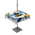 thumbnail image 1 of Outdoor Tablecloth with Umbrella Hole for Patio/Picnic/Party/Camping, Farmhouse Bees Waterproof Table Cloth Square Cover Washable, Spring Summer Flowers Blossom Watercolor (60"x 60"), 1 of 8