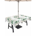 thumbnail image 1 of Outdoor Tablecloth with Umbrella Hole for Patio/Picnic/Party/Camping, Farmhouse Leaves Waterproof Table Cloth Rectangle Table Cover Washable, Botanical Green Branch Summer Berry (60"x 102"), 1 of 8
