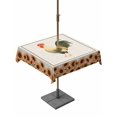 thumbnail image 1 of Outdoor Tablecloth with Umbrella Hole for Patio/Picnic/Party/Camping, Farmhouse Rooster Waterproof Table Cloth Square Cover Washable, Orange Sunflowers Country Plants Rustic (54"x 54"), 1 of 9