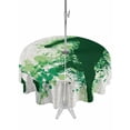 thumbnail image 1 of Outdoor Tablecloth with Umbrella Hole for Patio/Picnic/Party/Camping, Football Waterproof Table Cloth Round Cover Washable, Green Player Silhouette Soccer Sports Rustic (Dia 60"), 1 of 9