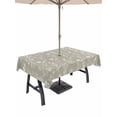 thumbnail image 1 of Outdoor Tablecloth with Umbrella Hole for Patio/Picnic/Party/Camping, Gray Green Flowers Waterproof Table Cloth Rectangle Table Cover Washable, Spring Summer Farmhouse Botanical (60"x 84"), 1 of 8
