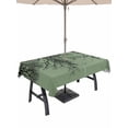 thumbnail image 1 of Outdoor Tablecloth with Umbrella Hole for Patio/Picnic/Party/Camping, Green Black Branches Waterproof Table Cloth Rectangle Table Cover Washable, Botanical Dead Tree Birds (60"x 102"), 1 of 8