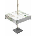 thumbnail image 1 of Outdoor Tablecloth with Umbrella Hole for Patio/Picnic/Party/Camping, Green Eucalyptus Leaves Waterproof Table Cloth Square Cover Washable, Birds Flowers Spring Watercolor Floral (60"x 60"), 1 of 8