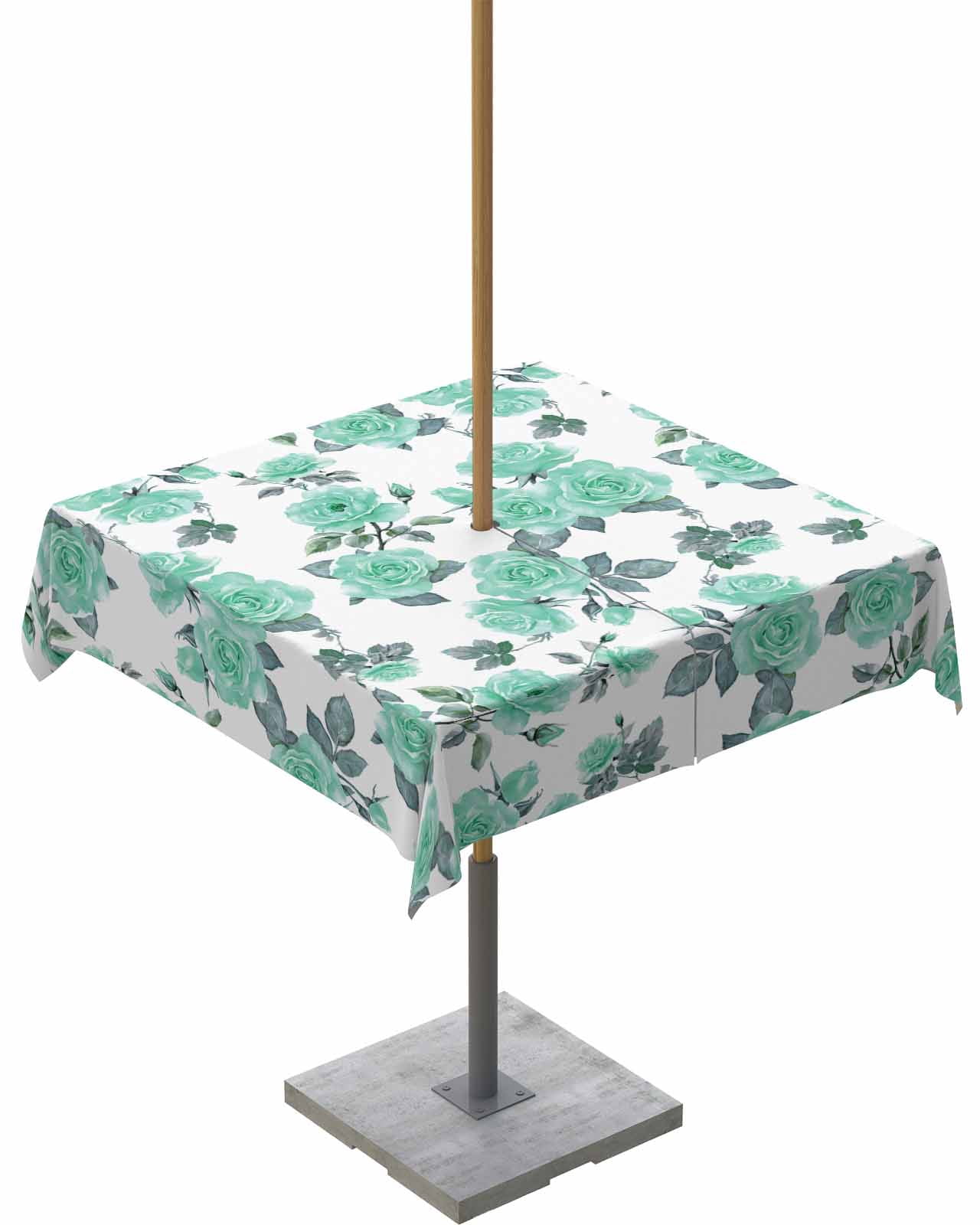 Outdoor Tablecloth with Umbrella Hole for Patio/Picnic/Party/Camping ...