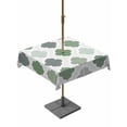 thumbnail image 1 of Outdoor Tablecloth with Umbrella Hole for Patio/Picnic/Party/Camping, Green Geometric Waterproof Table Cloth Square Cover Washable, Vintage Moroccan Rhombic Bohemia Gray (60"x 60"), 1 of 8