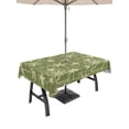 thumbnail image 1 of Outdoor Tablecloth with Umbrella Hole for Patio/Picnic/Party/Camping, Green Palm Trees Waterproof Table Cloth Rectangle Table Cover Washable, Summer Tropical Plants (54"x 80"), 1 of 9