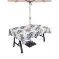 thumbnail image 1 of Outdoor Tablecloth with Umbrella Hole for Patio/Picnic/Party/Camping, Green Purple Palm Leaf Waterproof Table Cloth Rectangle Table Cover Washable, Summer Botanical Tropical Vintage (60"x 102"), 1 of 8