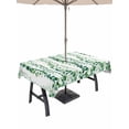thumbnail image 1 of Outdoor Tablecloth with Umbrella Hole for Patio/Picnic/Party/Camping, Green Weeping Eucalyptus Waterproof Table Cloth Rectangle Table Cover Washable, Spring Summer Country Leaves (60"x 102"), 1 of 8