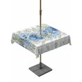 thumbnail image 1 of Outdoor Tablecloth with Umbrella Hole for Patio/Picnic/Party/Camping, Hydrangea Eucalyptus Waterproof Table Cloth Square Cover Washable, Summer Botanical Grey Buffalo Plaid (54"x 54"), 1 of 9